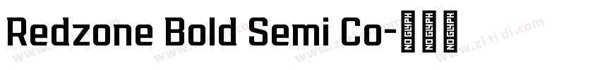 Redzone Bold Semi Co字体转换
